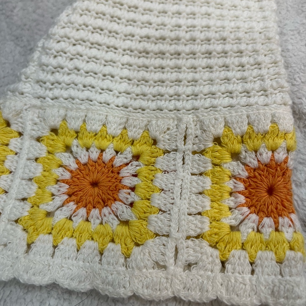 Sincerely Jules Cream Crochet Sweater with Floral Accents - Picture 4 of 6